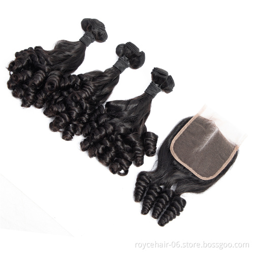 High Quality Good Thickness Loose Wave Super Double Drawn Hair, IndianVirgin Human Hair Bundles Extension